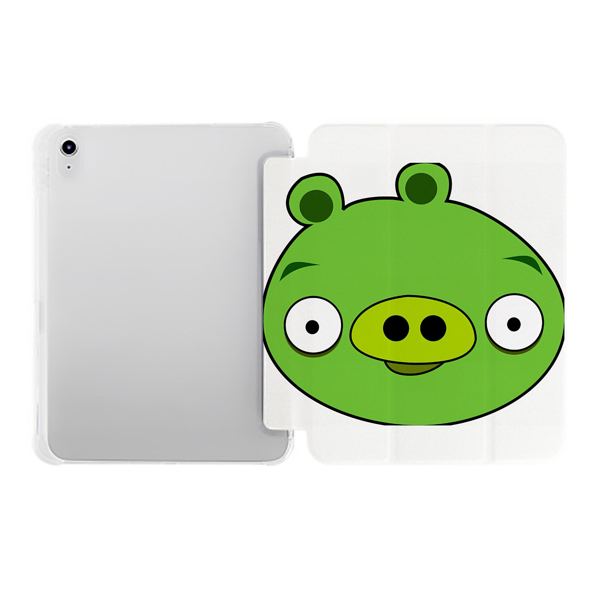 （画像用） Angry Birds アングリーバード IPad ケース ペン収納付き 三つ折りスタンド PUレザー×シリコン 対応機種9.5/10.5/10.9インチ